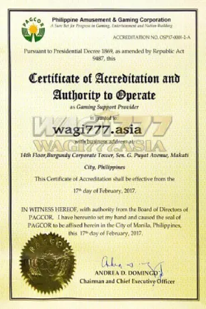 wagi777 license